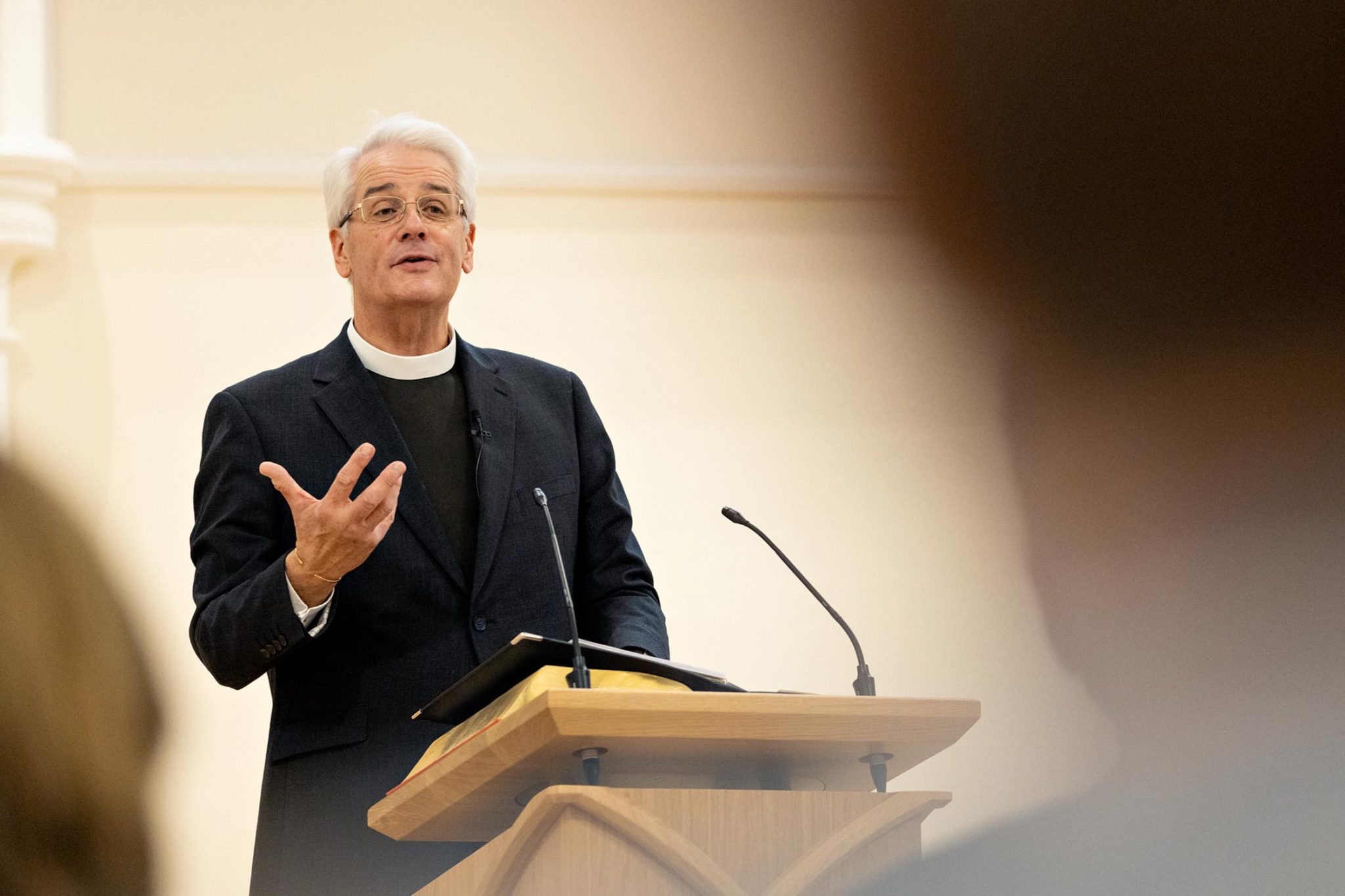 Nigel at lectern